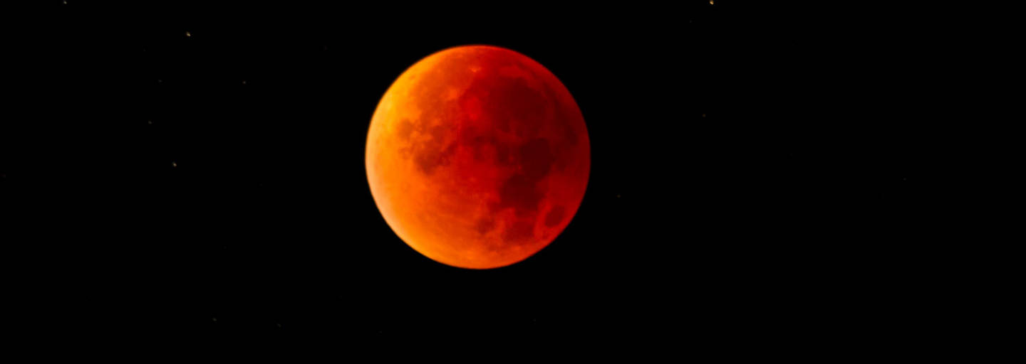Totale Mondfinsternis: Vollmond als Blutmond