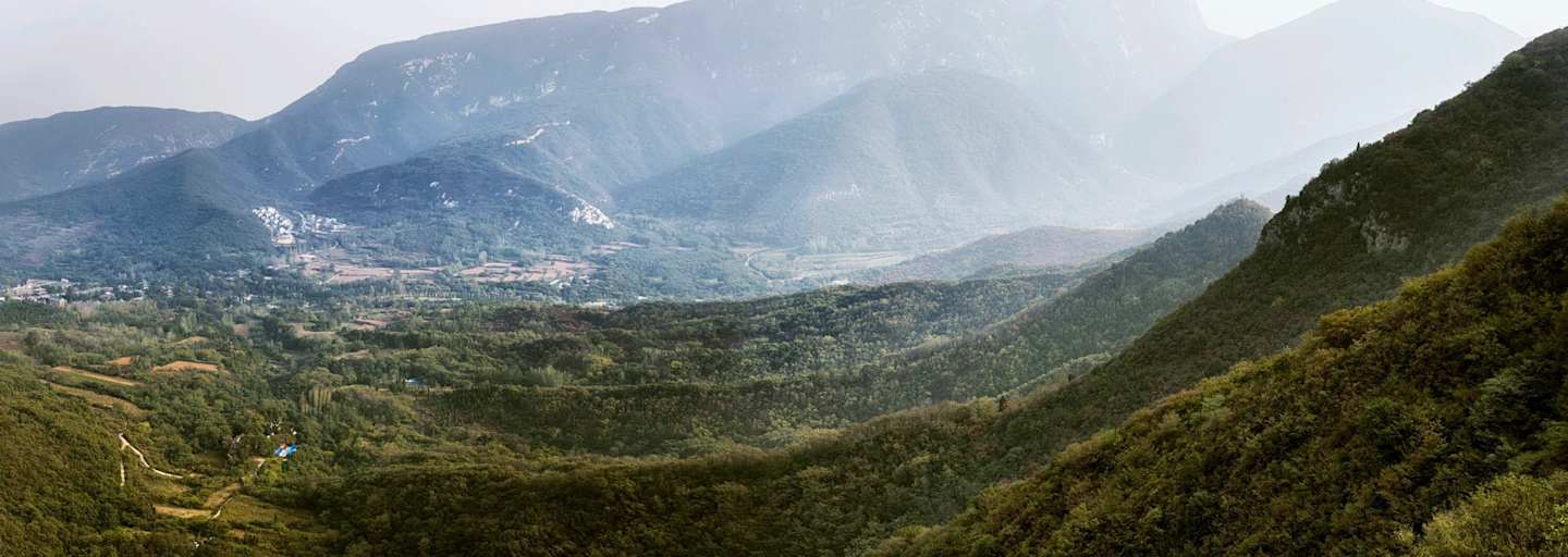Blick vom Mount Song in der Provinz Henan in China