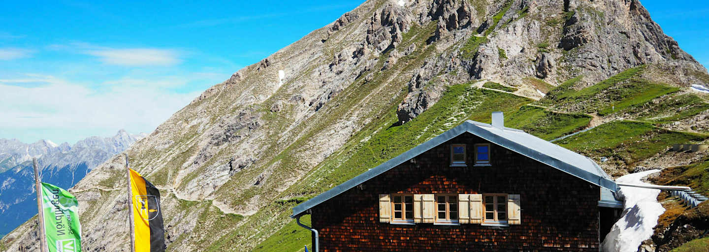 Die Nördlinger Hütte im Karwendel in Tirol