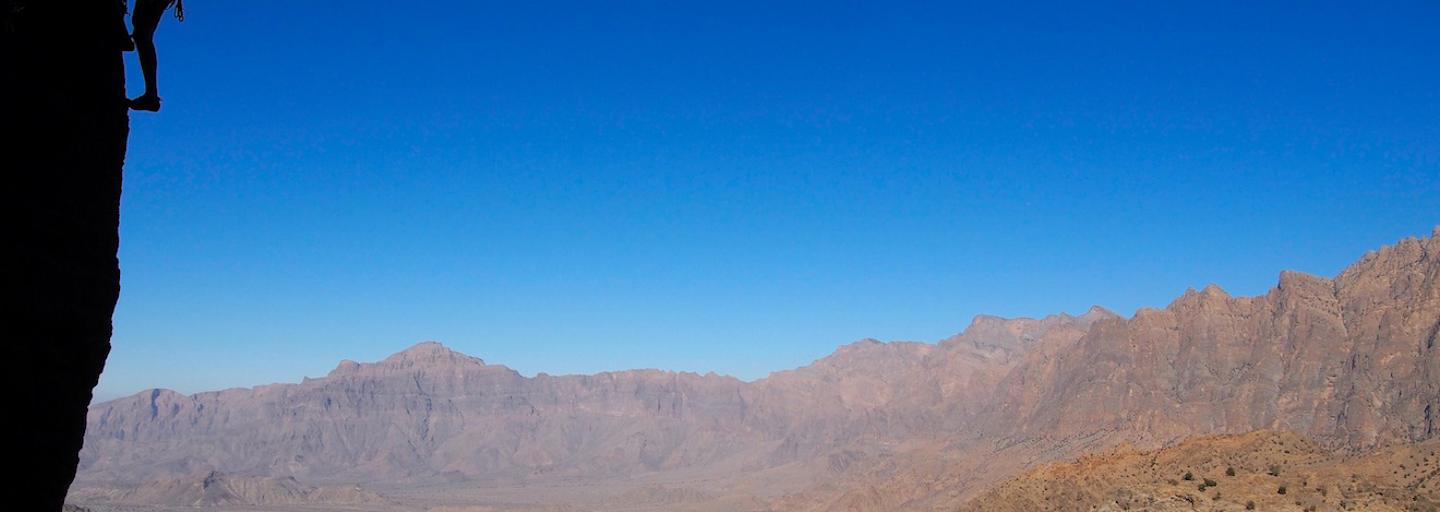 Klettern Campen Wandern Oman Bergwelten Schoepf