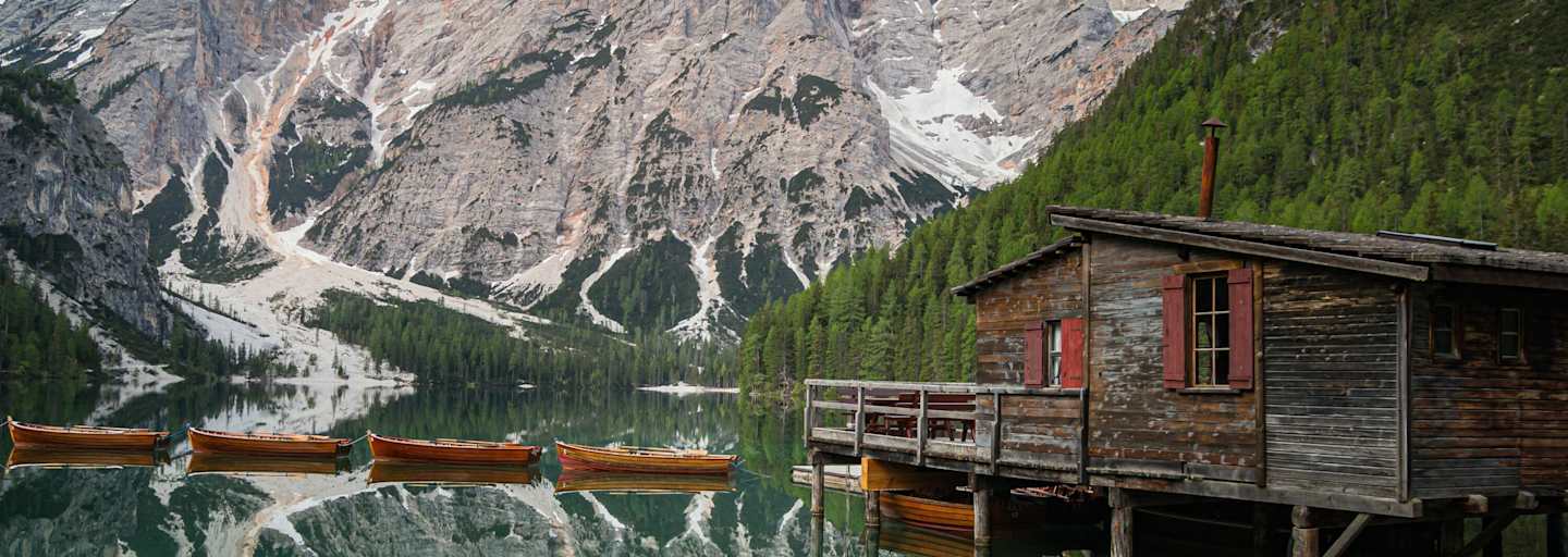 Der Prager Wildsee im Naturpark Fanes-Sennes-Prags