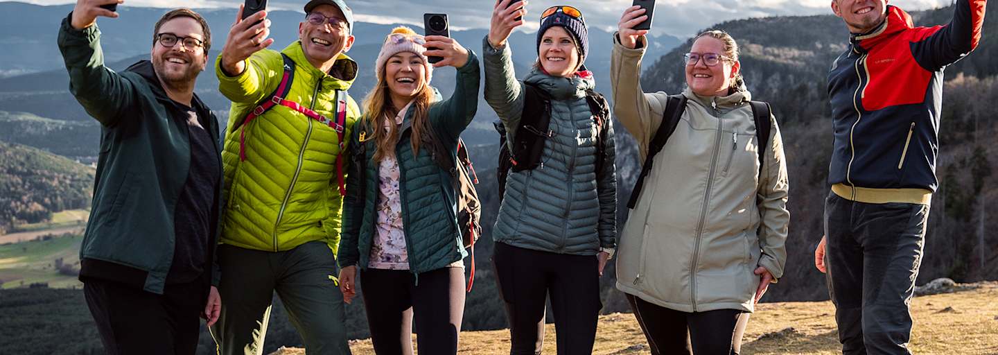 Die Gewinnergruppe erlebte einen Tag voller Inspiration und Entdeckungen inmitten des Naturparks Hohe Wand.