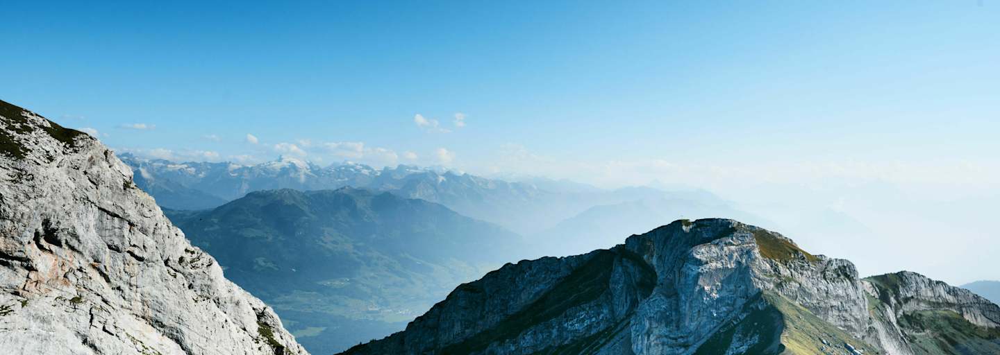 Wandern am Aussichtsberg Pilatus bei Luzern