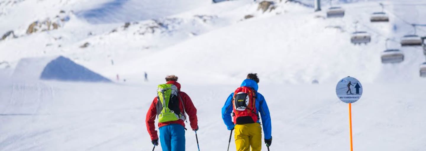 Pistenskitour: Tourengeher am Kitzsteinhorn in Salzburg