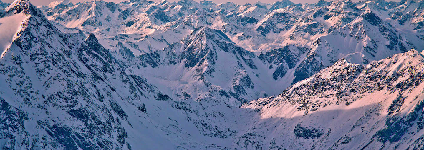Winter in den Bergen: Pitztal in Tirol