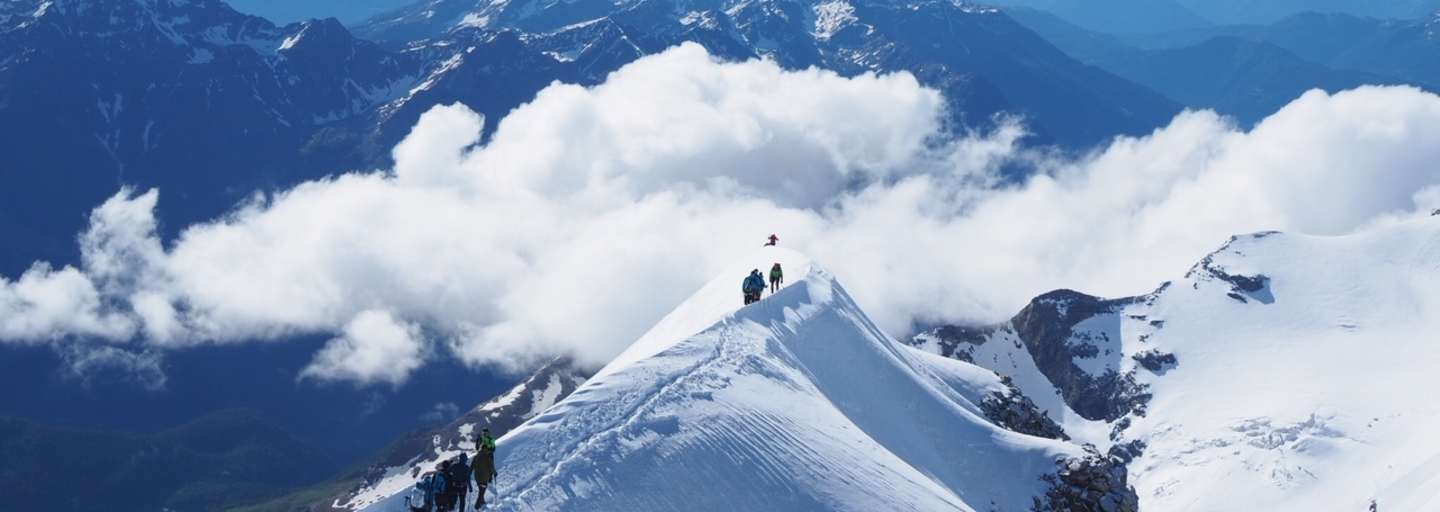 Grat zum Ostgipfel des Piz Palü