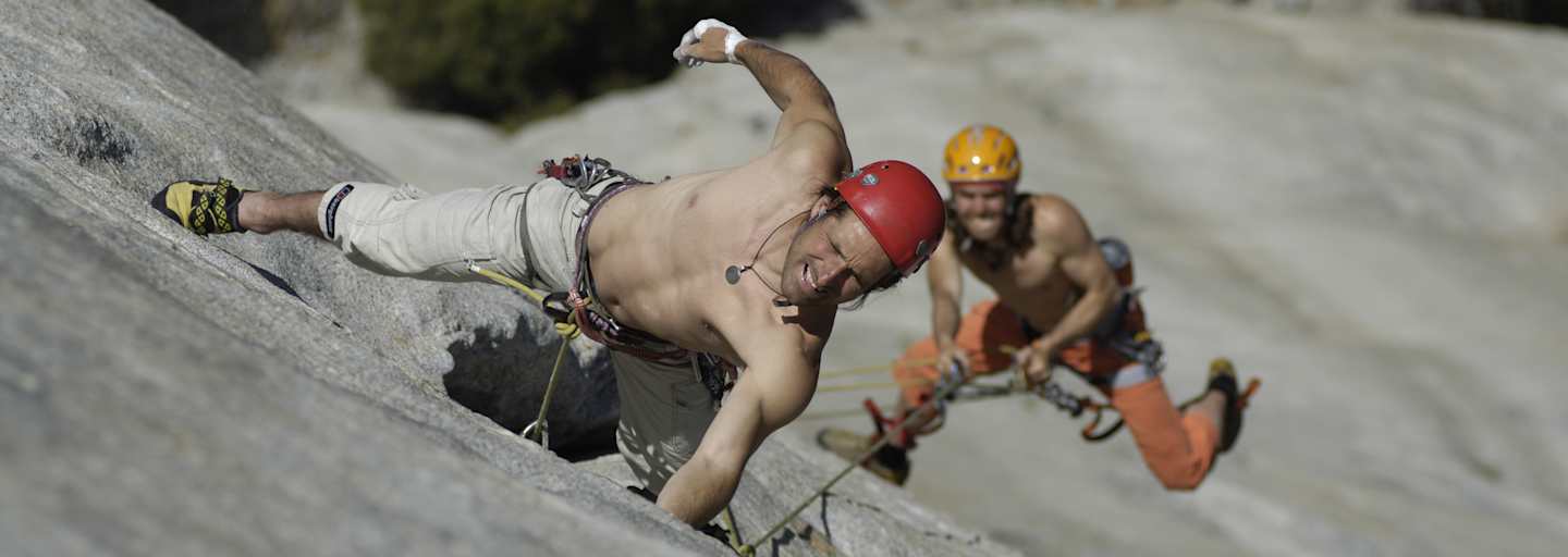Huberbuam beim Versuch, einen Speed-Rekord an der Route "The Nose" am El Capitan aufzustellen