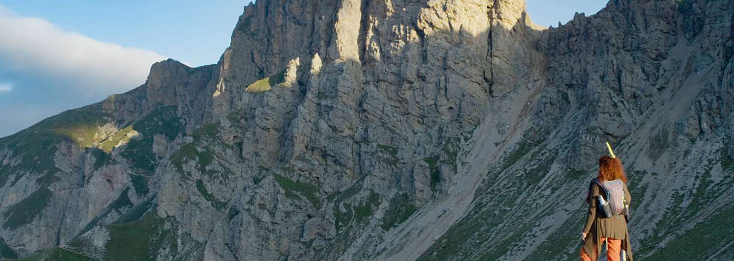 Michaela Priester am Tierser Alpl