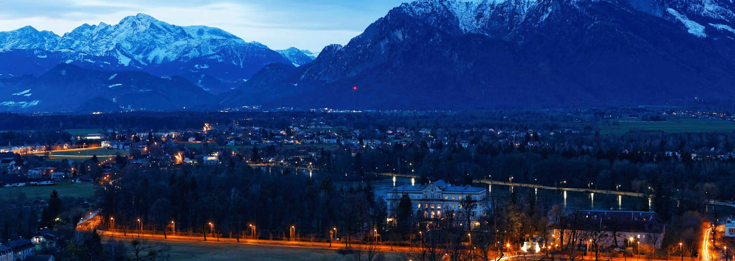 Blick vom Mönchsberg über Salzburg