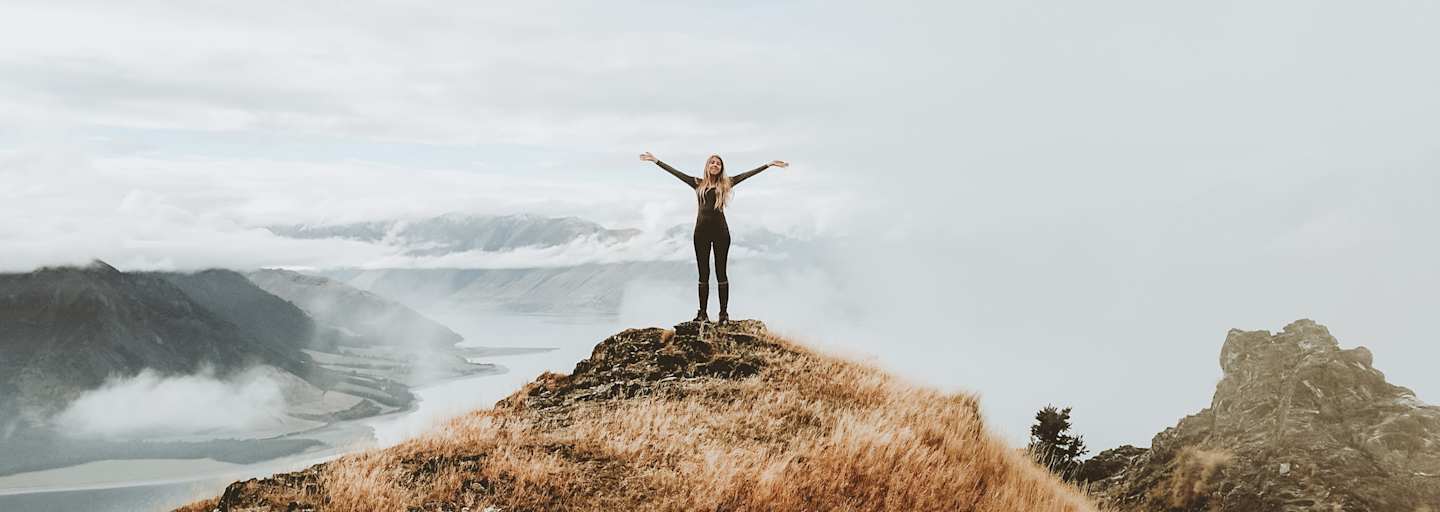 Mädchen in den Bergen