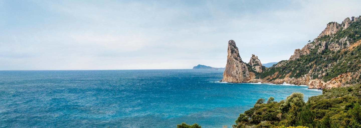 Blick auf die malerische Küste.