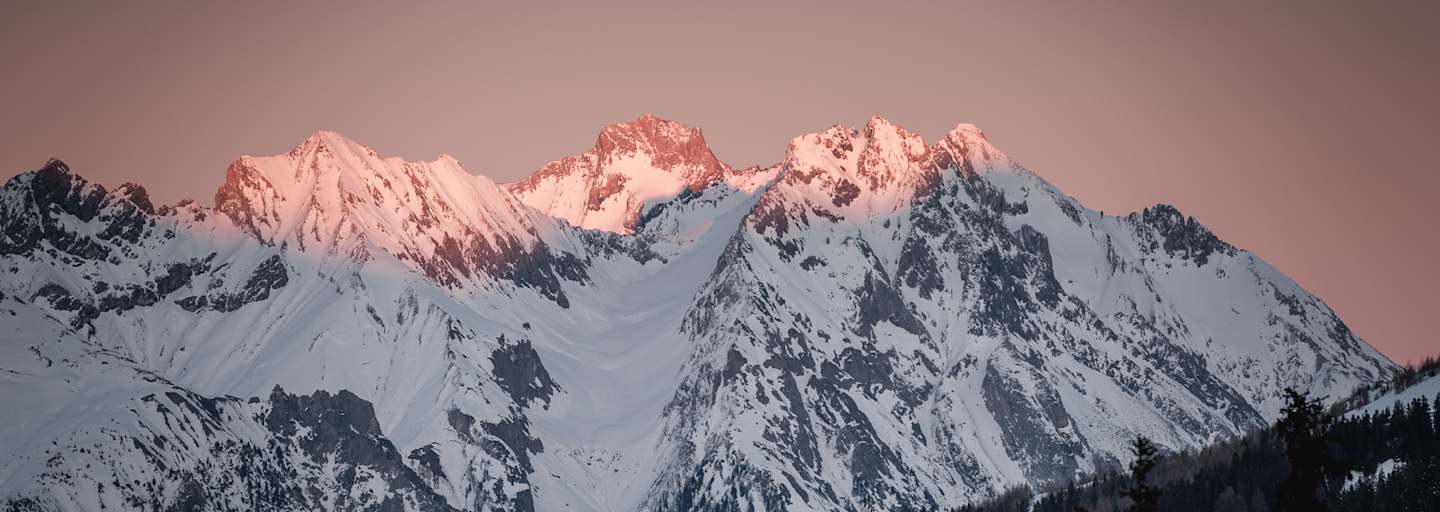 Alpenglühen am Arlberg