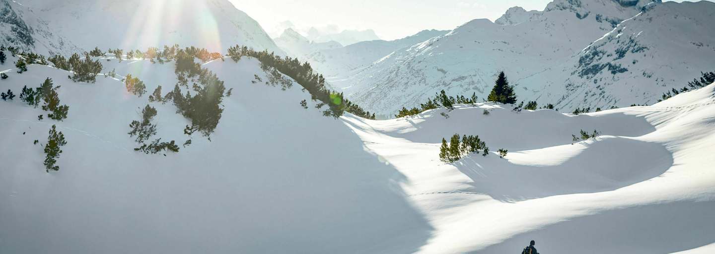 Skitourengeher am Arlberg