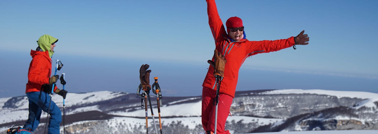 Tourengeher im Gelände