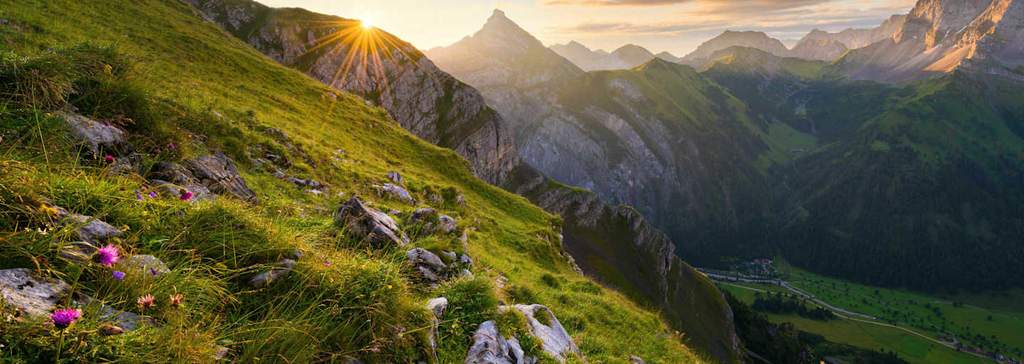 Sonnenaufgang im Karwendel in Tirol