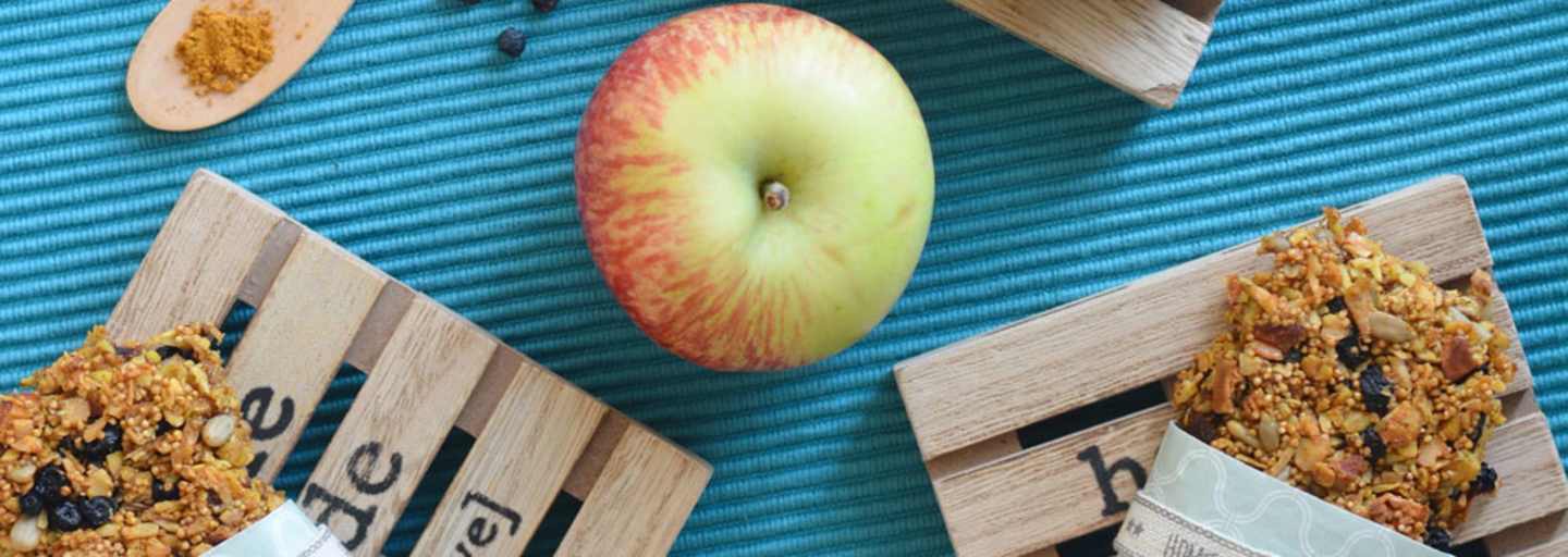 Energieträger: Müsliriegel mit Kurkuma