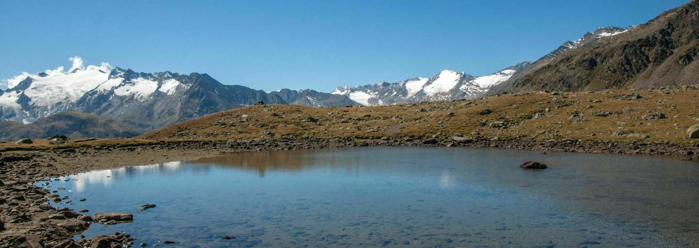 Der Soomsee mit Blick zum Gurgler Ferner