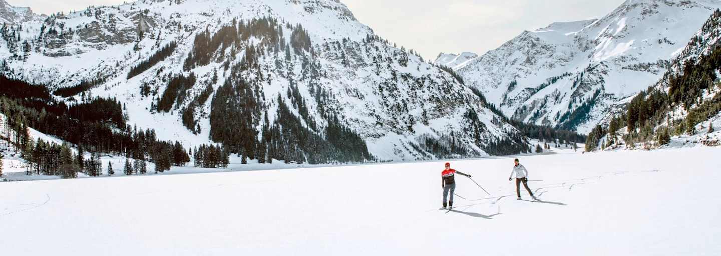 Skaten im winterlichen Langlaufparadies