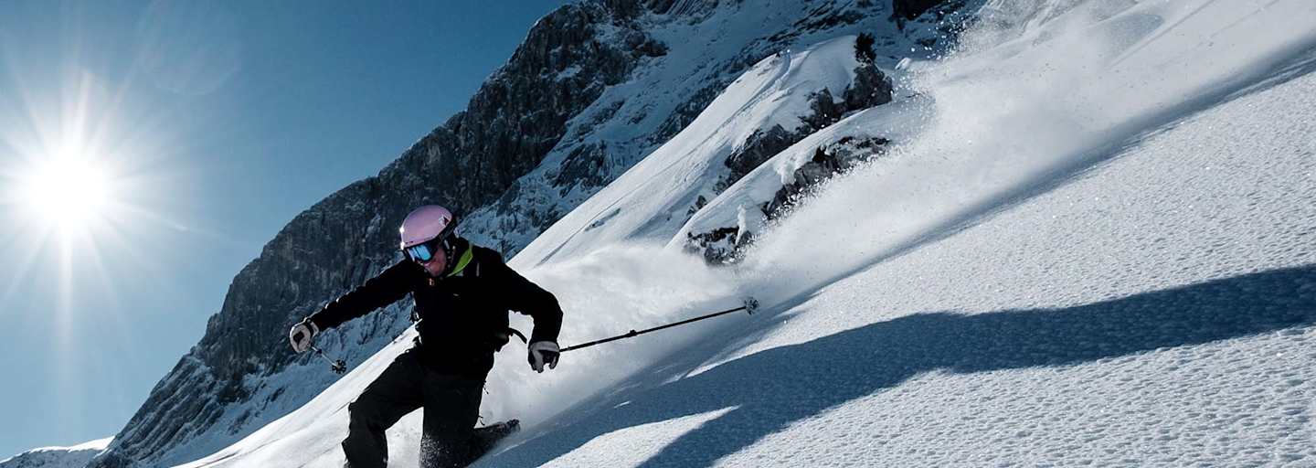 Telemarken durch den Pulverschnee