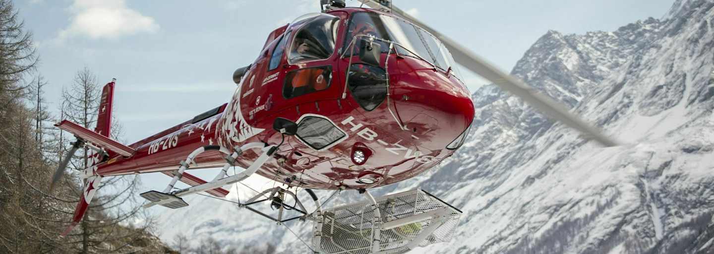 Luftretter der Air Zermatt im Einsatz 