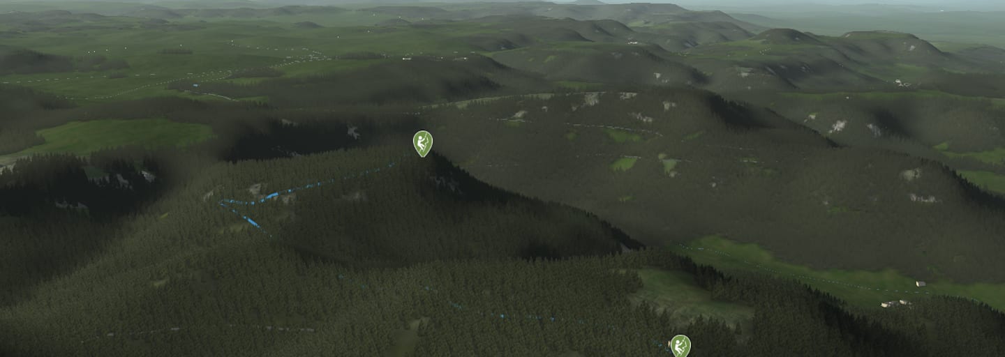 Der Gipfel des Wackersteins (825 m)