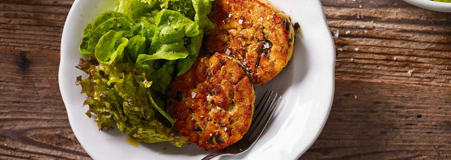 Gebratene Bärlauch-Feta-Knödel