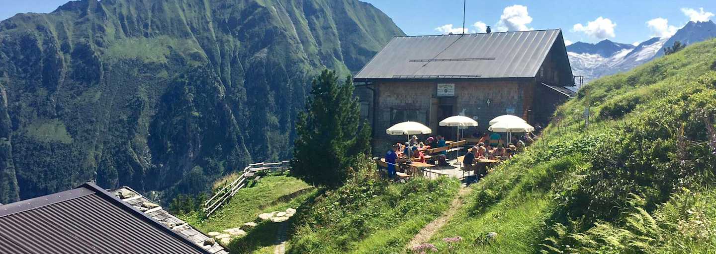 Die Gamshütte in den Zillertaler Alpen (Tirol)