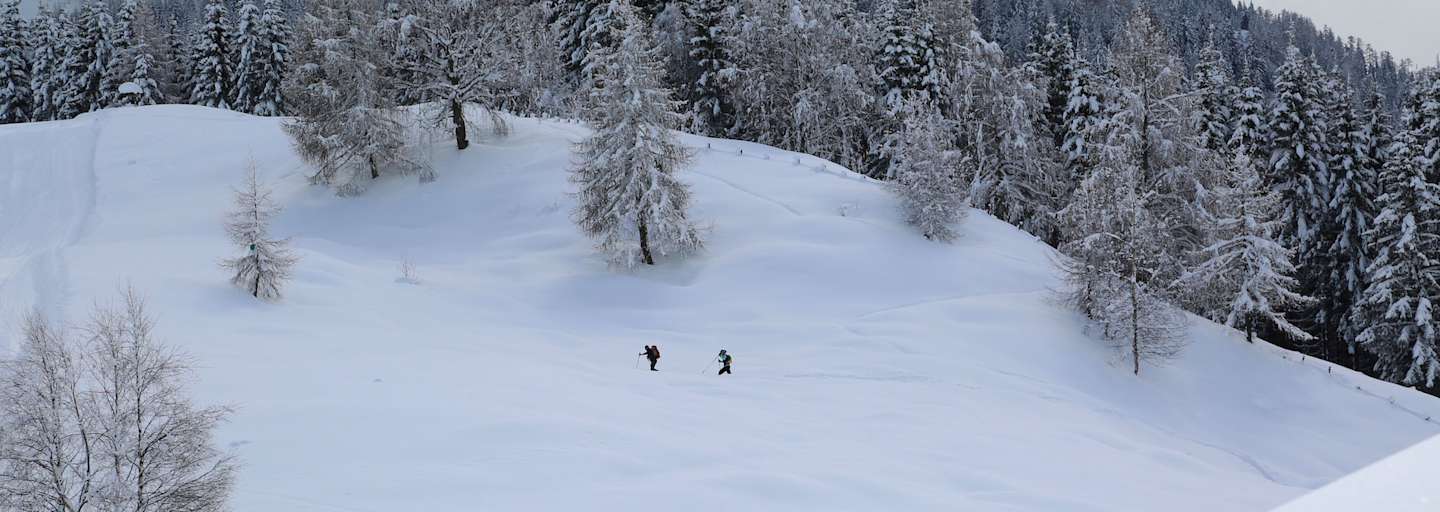 Winterwandern in Kärnten: Zur Kohlröslhütte am Weissensee