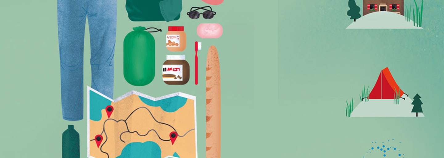 Illustration: Weitwandern