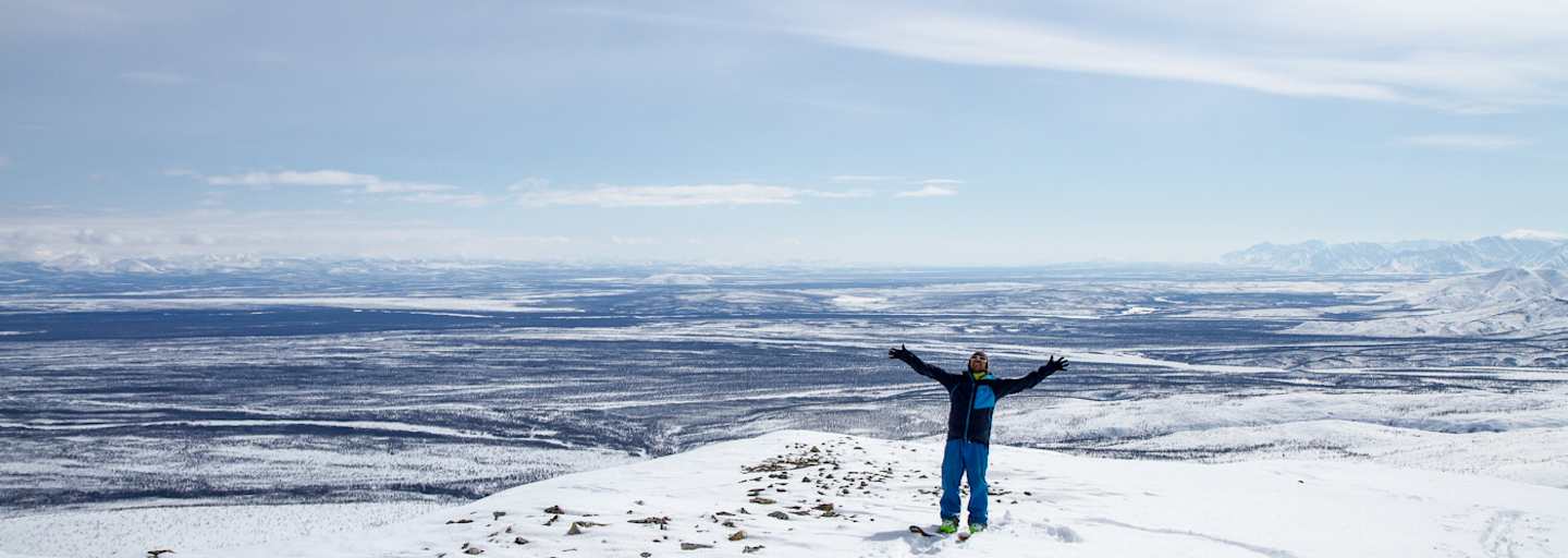 Auf dem Weg zum höchsten Berg Ostsibiriens, den Gora Pobeda