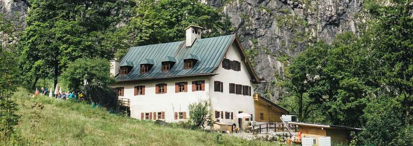 Die Berggaststätte Wimbachschloss