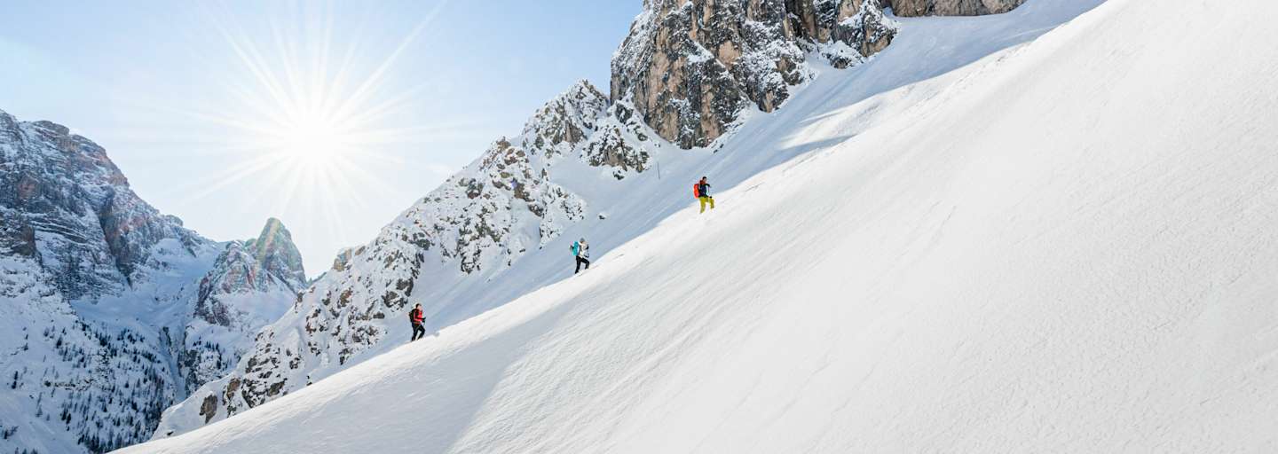 Eine Skitour hoch über Innichen