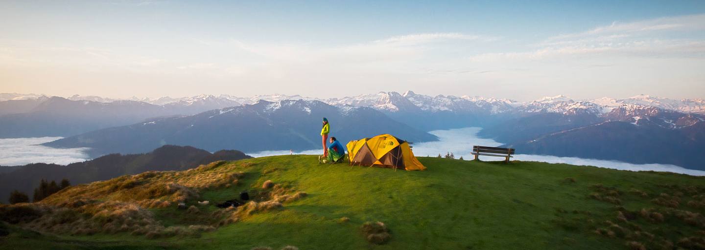 Die schönsten Zeltplätze der Alpen