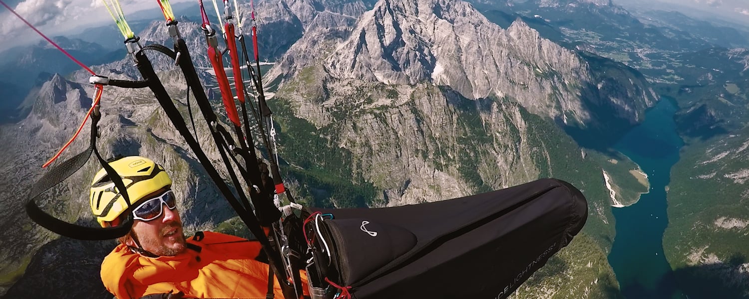 Christian Lobensommer hoch über dem Steinernen Meer