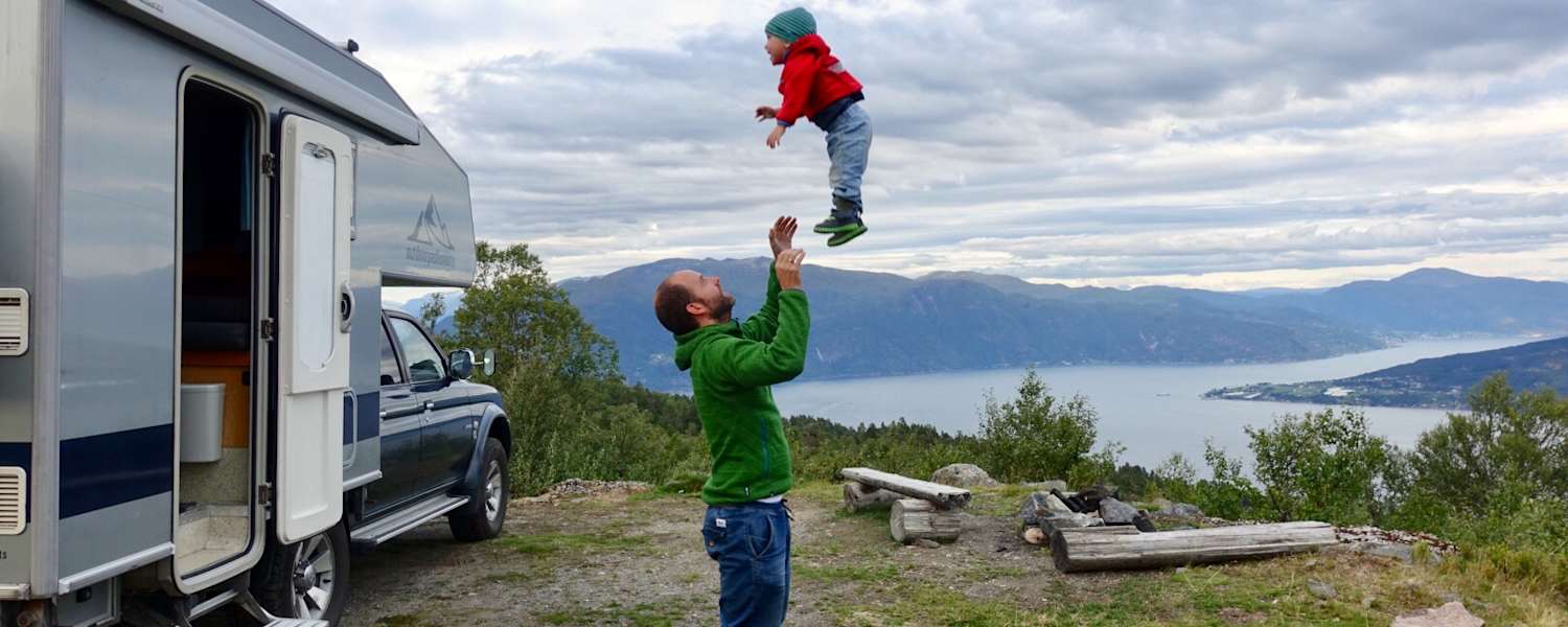 Campen mit Kindern in Norwegen