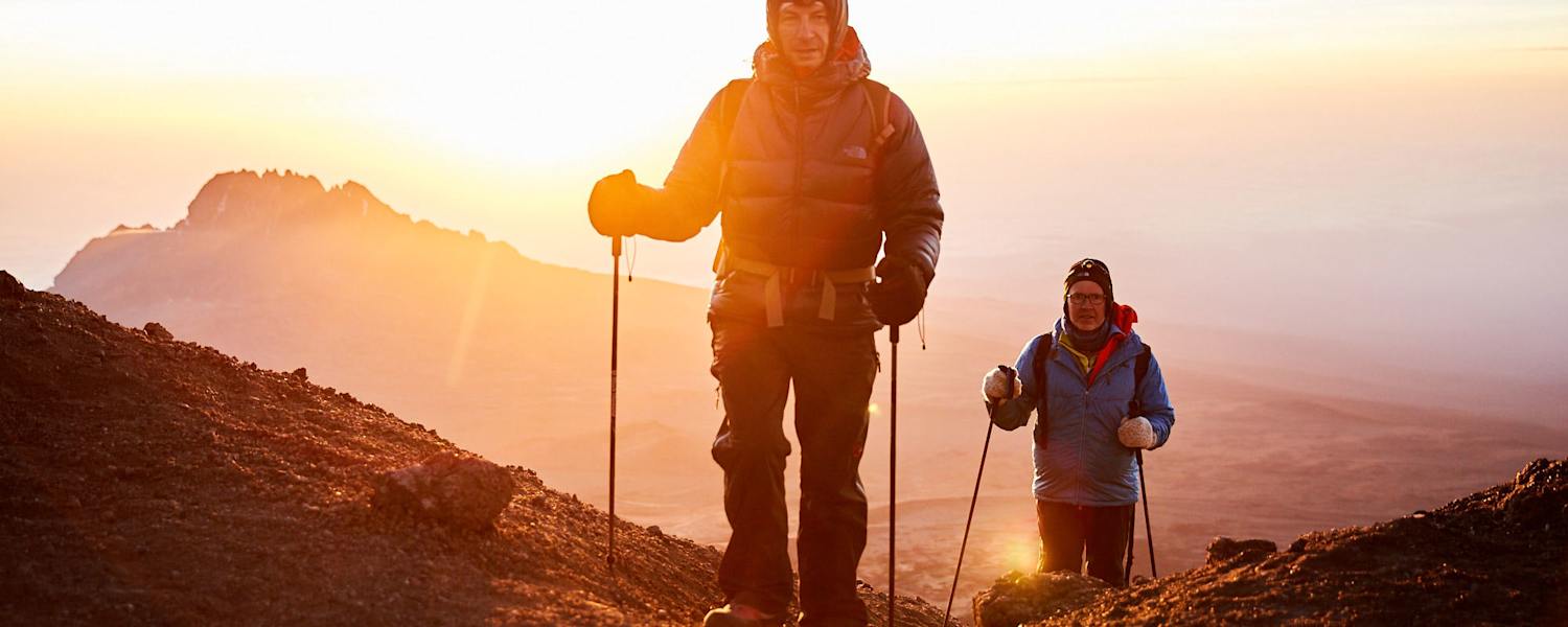 Gipfelsturm: Christian Rainer und Klaus Haselböck am Kilimanjaro