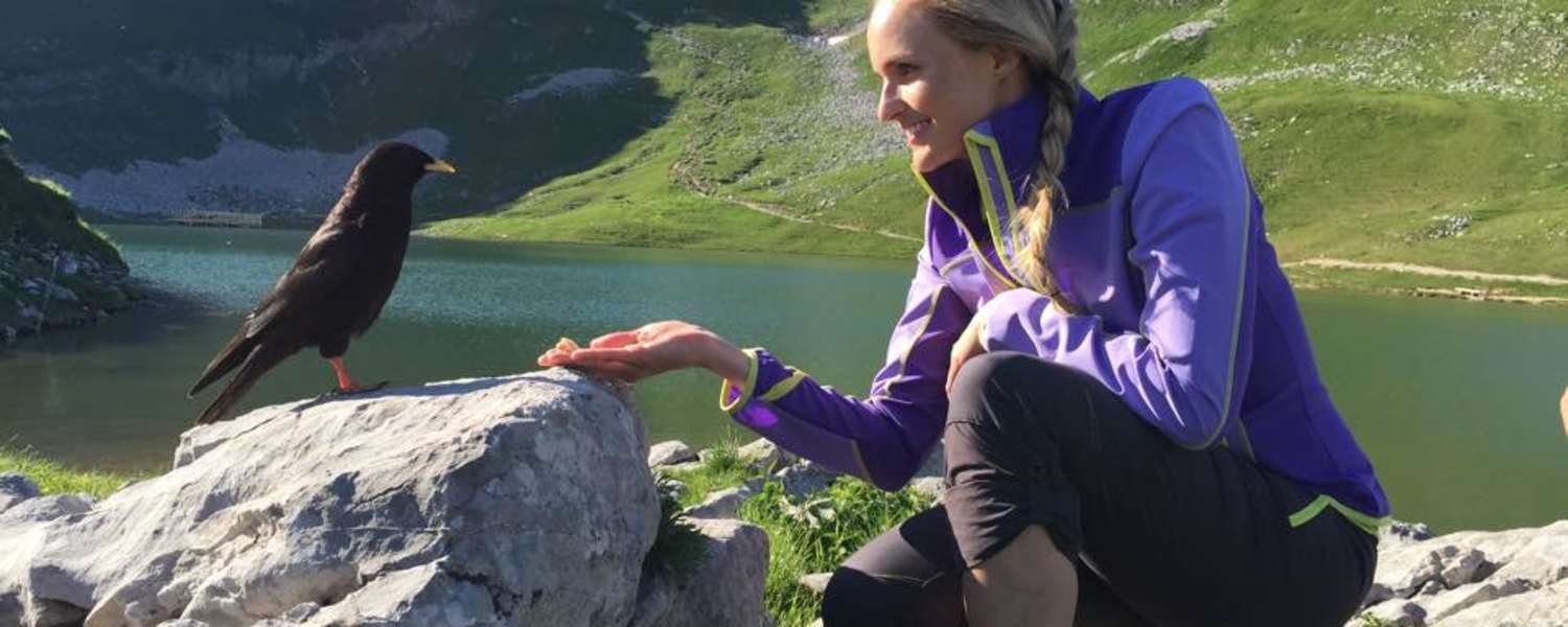 Patricia Kaiser am Berg