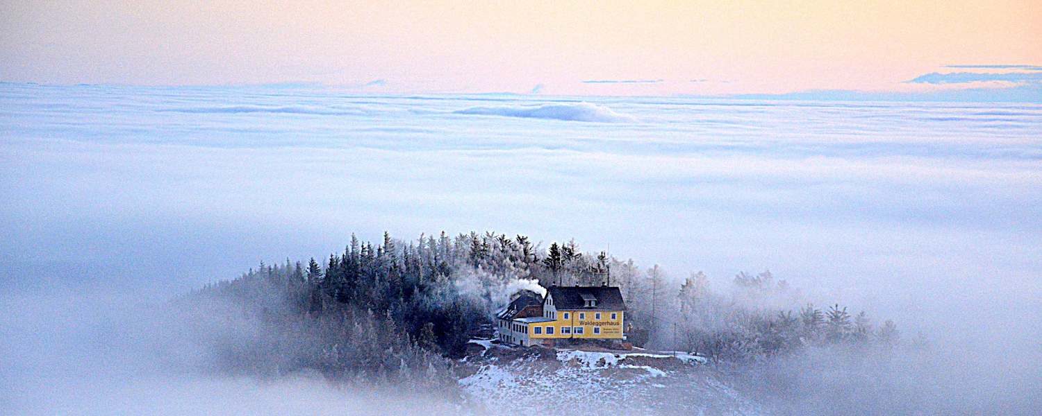 Frühmorgendlicher Ausblick von der Hohen Wand 