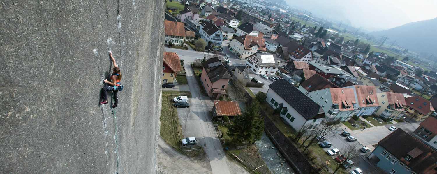 Barbara Zangerl auf der Bürser Platte