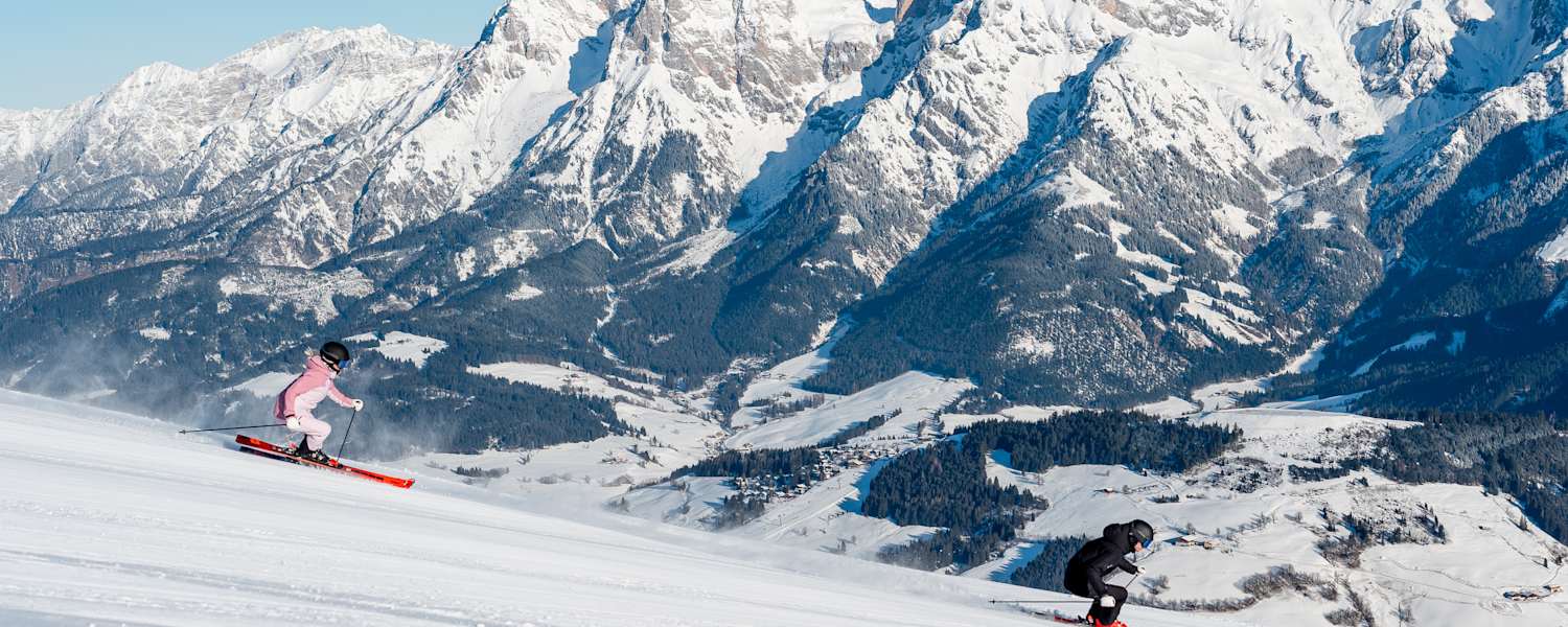 Skifahren im Skigebiet Hochkönig