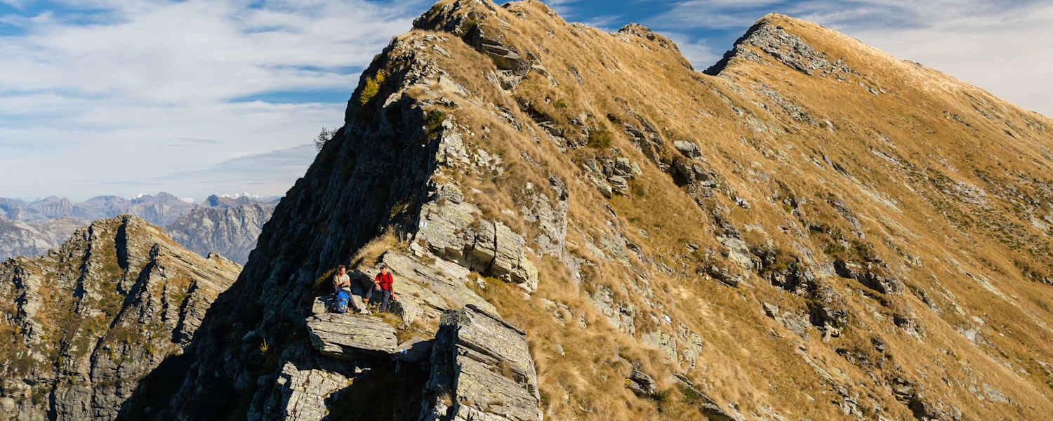 Luftige Grate auf der Trekking delle Aquile