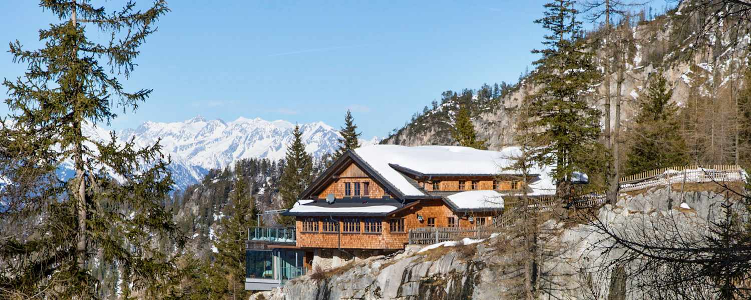 Die Dolomitenhütte (1.616 m) in Osttirol