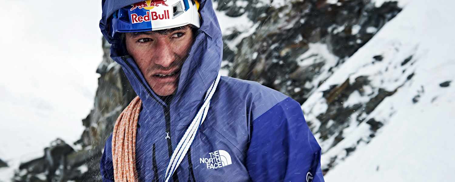 David Lama am Stubaier Gletscher, Januar 2018