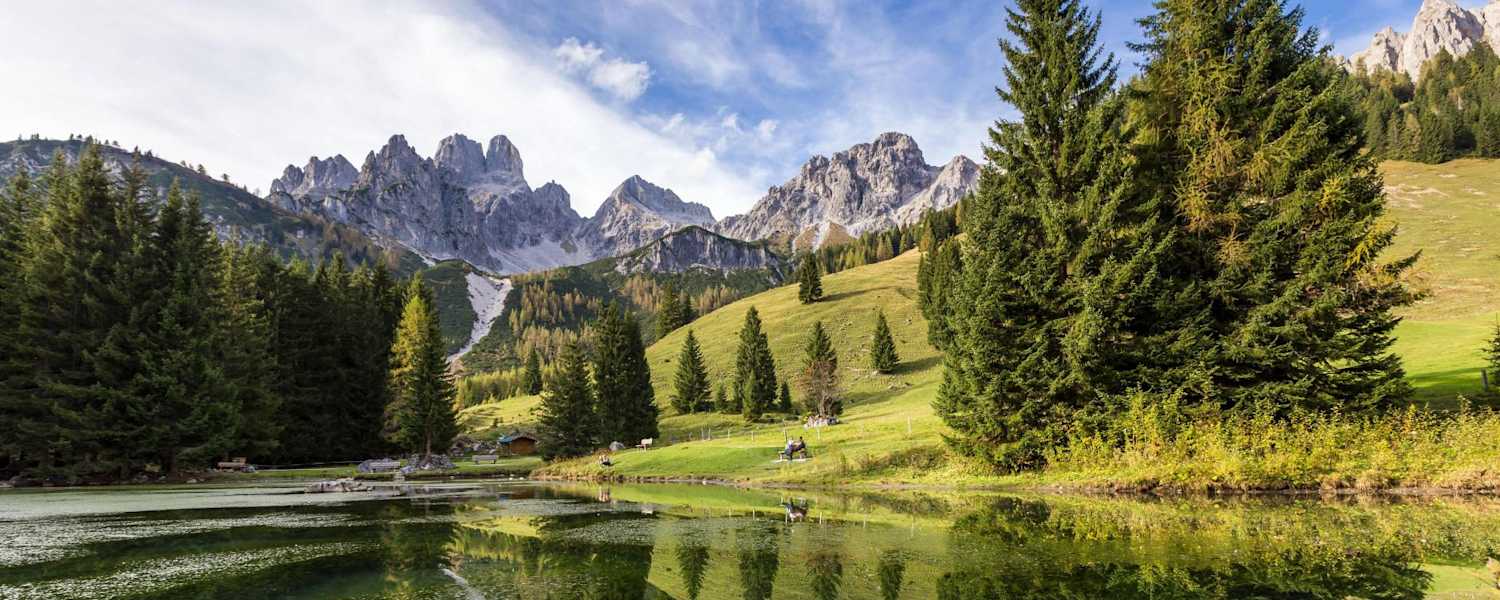 Der Almsee in Salzburg