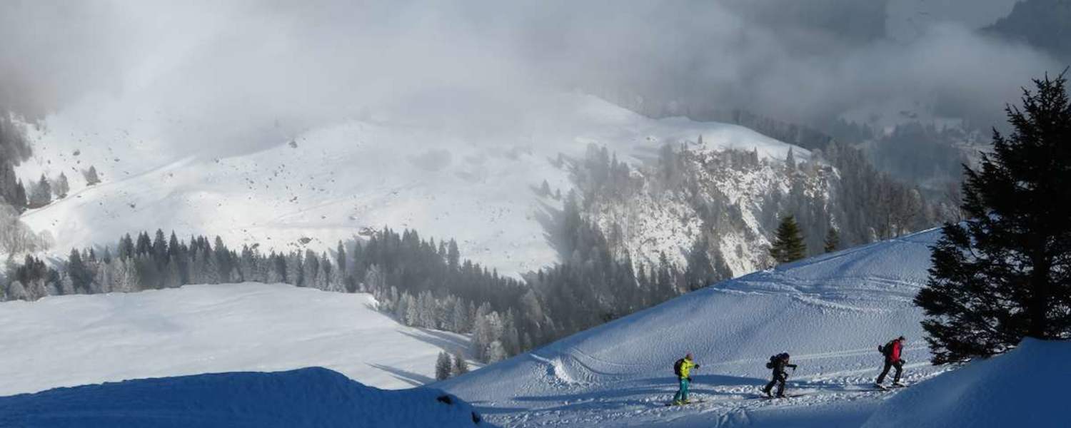 Unterwegs auf Skitour zum Alpelenhörnli