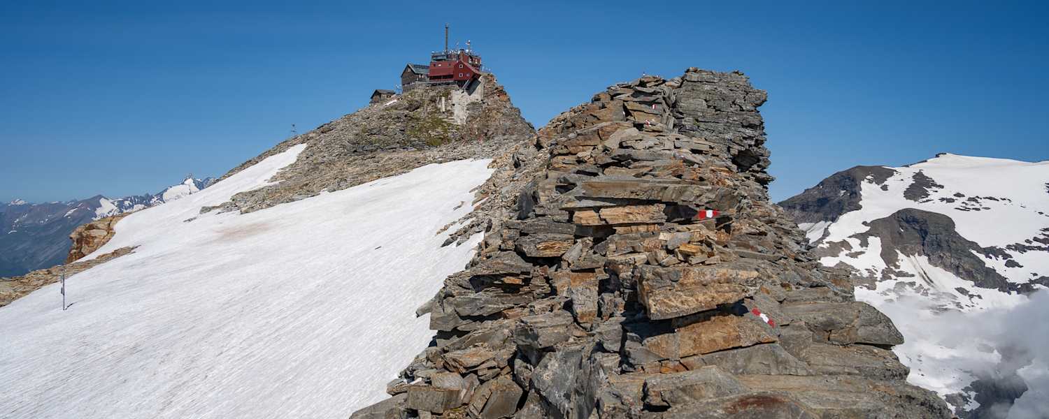 Grat am Hohen Sonnblick mit Zittelhaus
