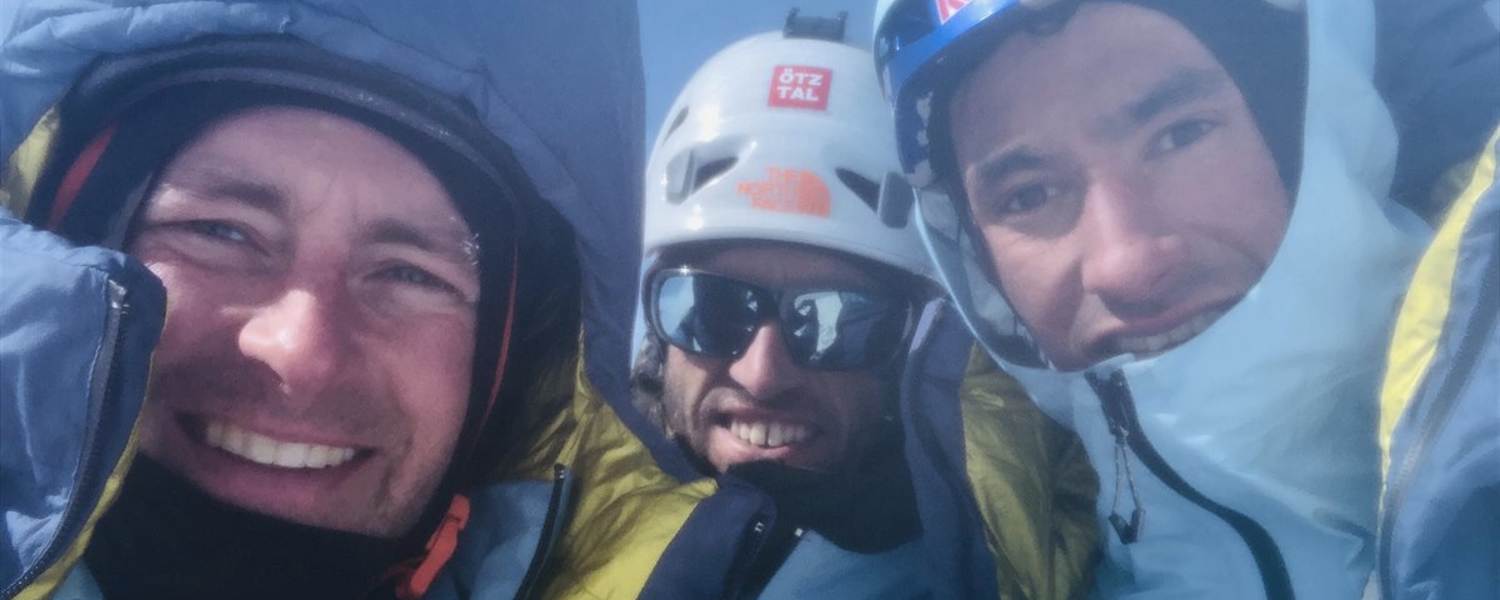 Jess Roskelley, Hansjörg Auer und David Lama