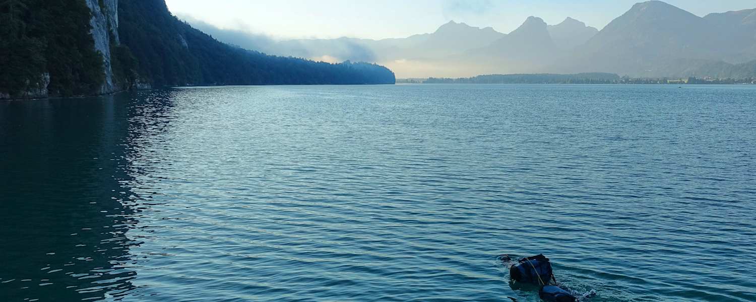 Klettertour Seenot Wolfangsee Bergwelten