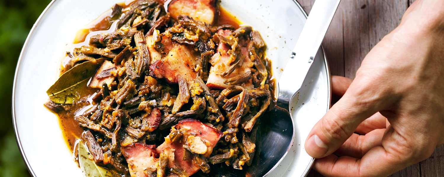 Dörrbohnen-Eintopf Wanderproviant