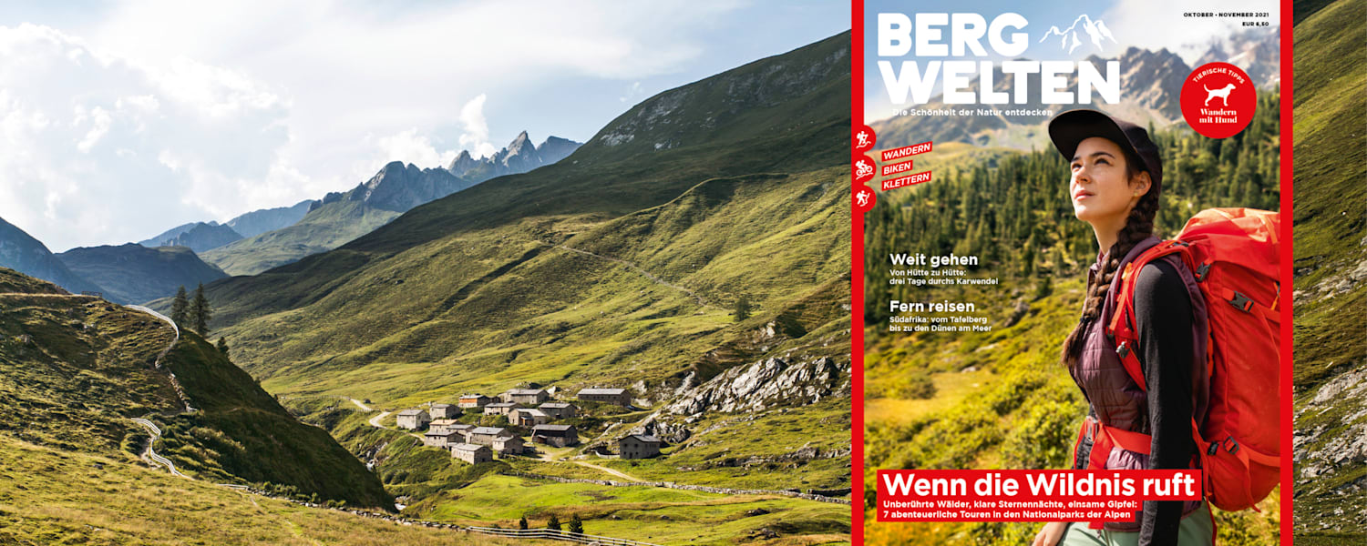 Das aktuelle Bergwelten-Cover der Oktober/November-Ausgabe